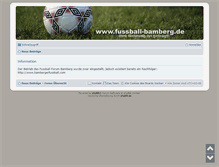 Tablet Screenshot of fussball-bamberg.de